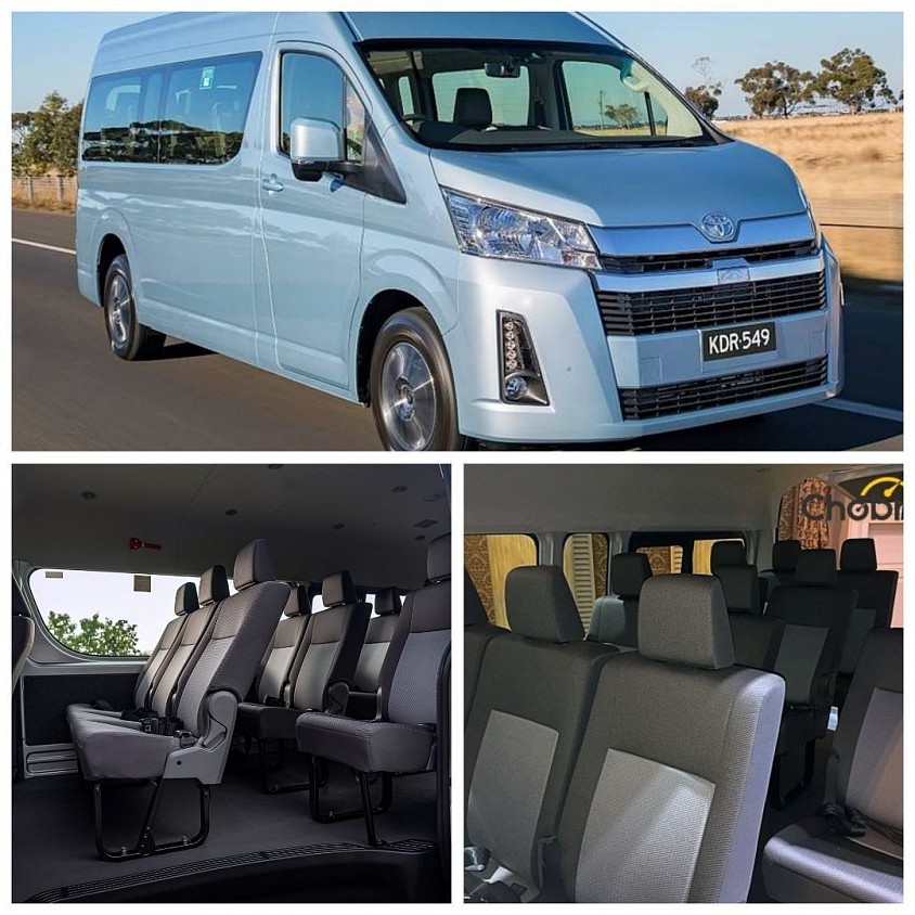Toyota all new commuter บริการพร้อมคนขับรถ